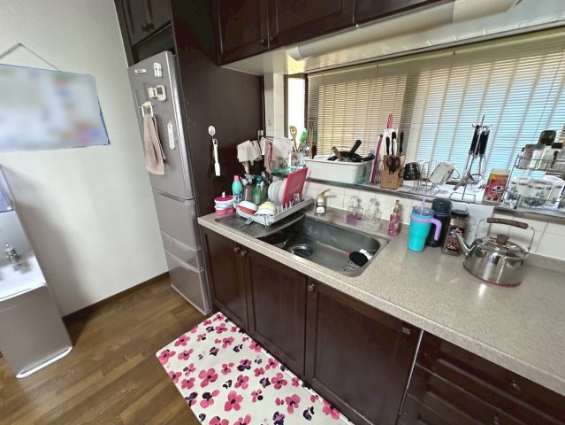 中古戸建　大垣市草道島町　平成3年築のキッチン|現地(2025年8月26日)撮影