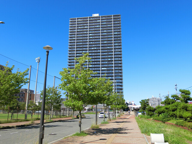 神戸市須磨区大池町５丁目の賃貸マンションの外観|須磨で人気のタワーマンションがでました。