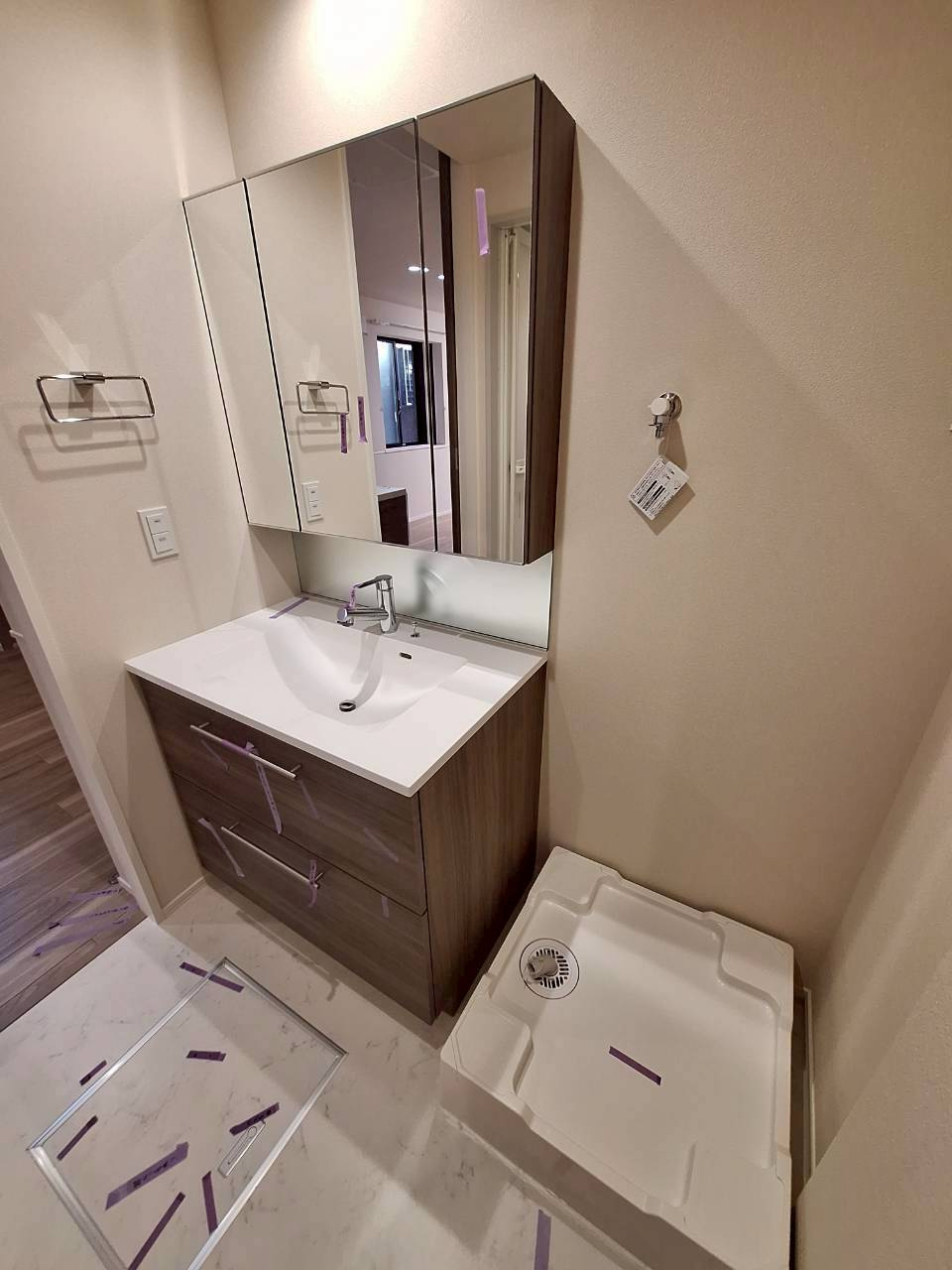 ベルフラット入谷サイドの洗面所