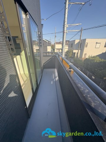 平塚市虹ケ浜　新築戸建　全2棟2号棟のバルコニー