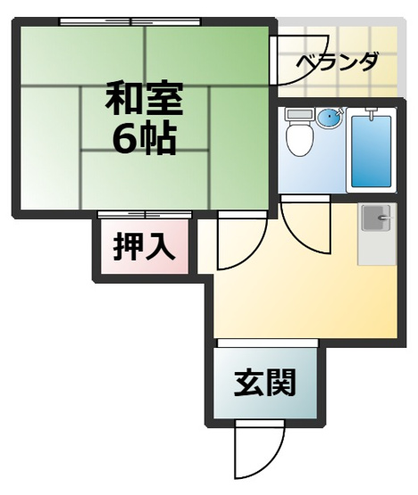 【間取り】 | 西天満ビューハイツ