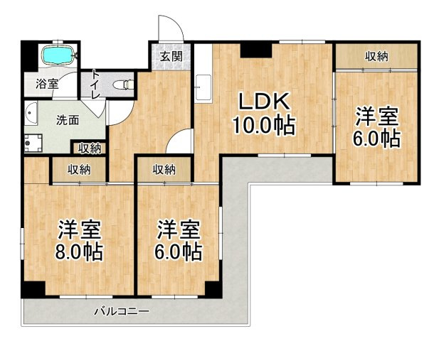 エクシード舞子の間取り|※間取りが現況と異なる場合は現況を優先します※