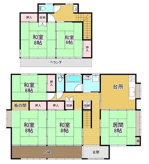 【間取り】 | 笠間市吉岡　中古戸建