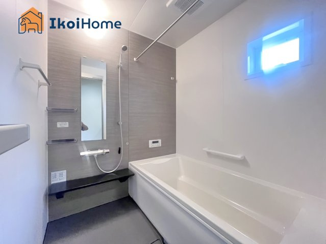 神戸市西区秋葉台2丁目　新築戸建　の浴室|【ホームページに現地動画掲載中】●年中無休：当日予約可●1坪タイプの広々したユニットバスになります。