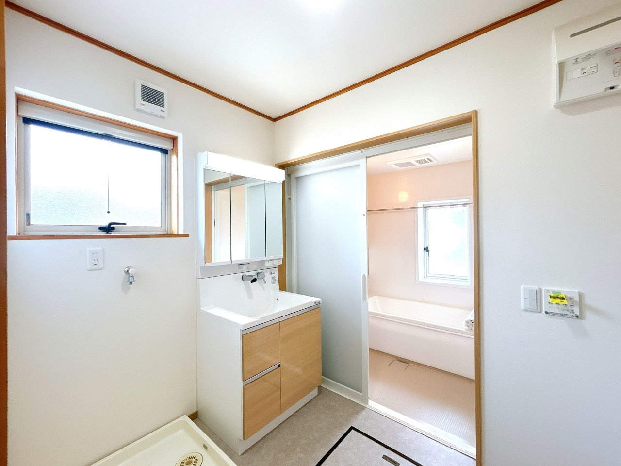 中古戸建　郡山市安積町荒井字北大部の洗面所