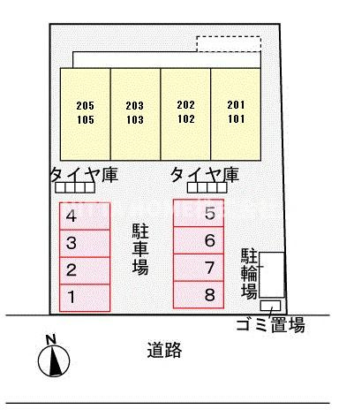 セレーノ今宮の区画図