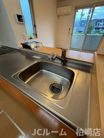 柏崎市豊町のアパートのキッチン