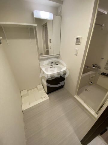 プレサンス梅田の洗面所|プレサンス梅田　洗面脱衣室