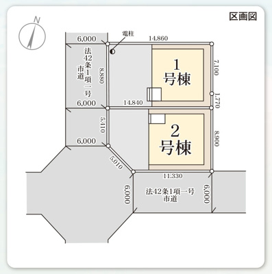 【区画図】 | 【新築】リーブルガーデン豊町第５