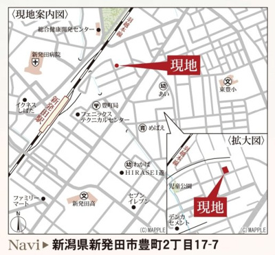 【地図】 | 【新築】リーブルガーデン豊町第５