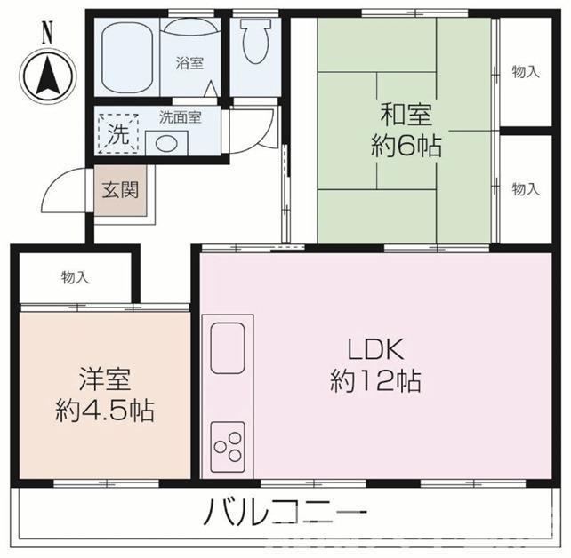 東逗子第2団地９号棟の間取り