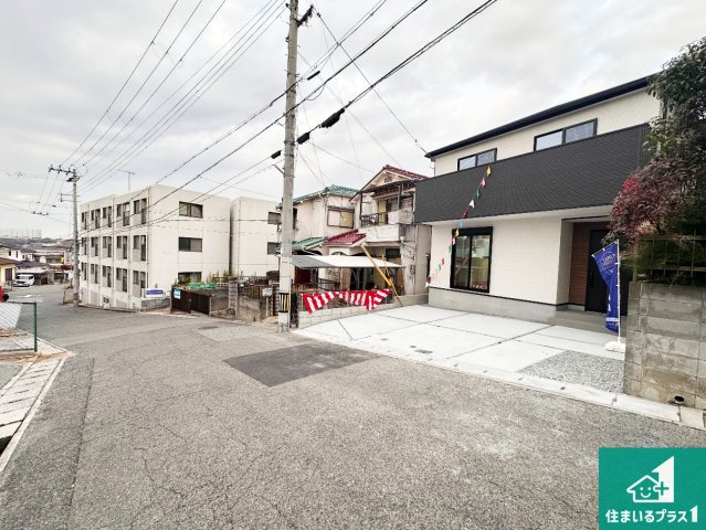神戸市西区池上　第14期　新築一戸建ての前面道路含む現地写真|車通りの少ない前面道路！お子様がいらっしゃるご家族でも安心！