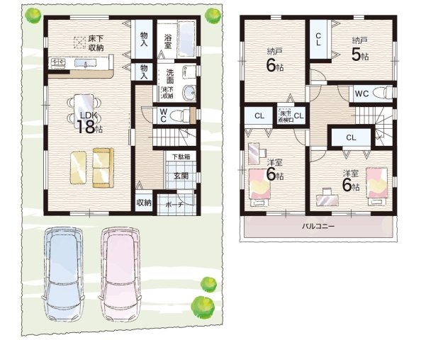 神戸市西区池上　第14期　新築一戸建ての間取り|1号地