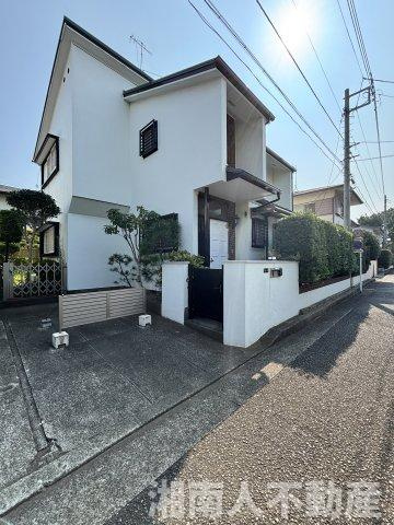 茅ヶ崎市松が丘2丁目　売地の前面道路含む現地写真|前面道路含む現地写真です