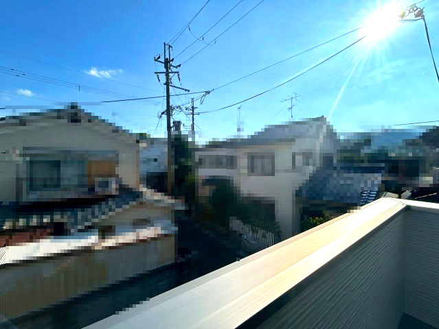 【価格改定】長岡京市今里4丁目3期の展望|住宅街が立ち並ぶ眺望が広がっております(^^)/