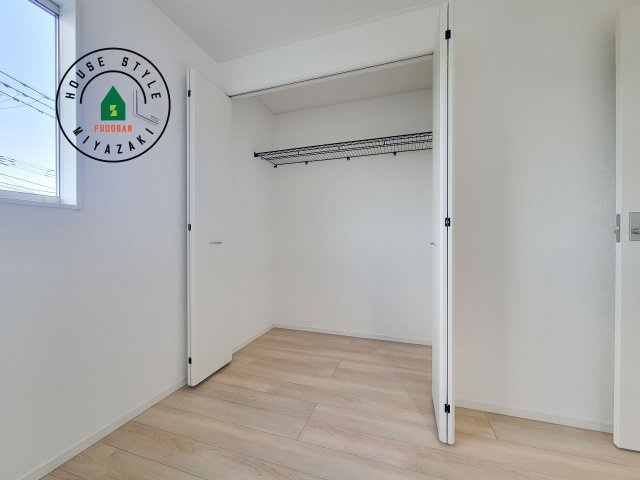 宮崎市下北方町第6-2棟（2号棟）の収納|収納には困りません。