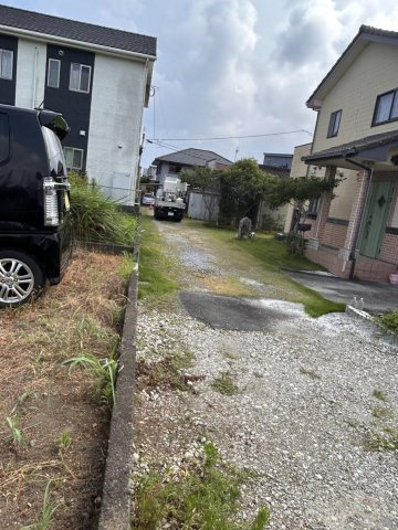 大字小松字上川原の前面道路含む現地写真