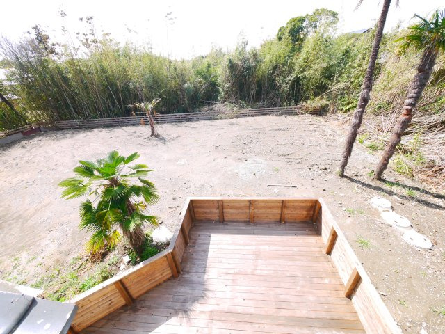 山武市井之内　中古戸建の庭|内外装リフォーム済み令和7年1月敷地約229坪ドックランバーベキュー海岸徒歩約5分サーフィンの拠点に