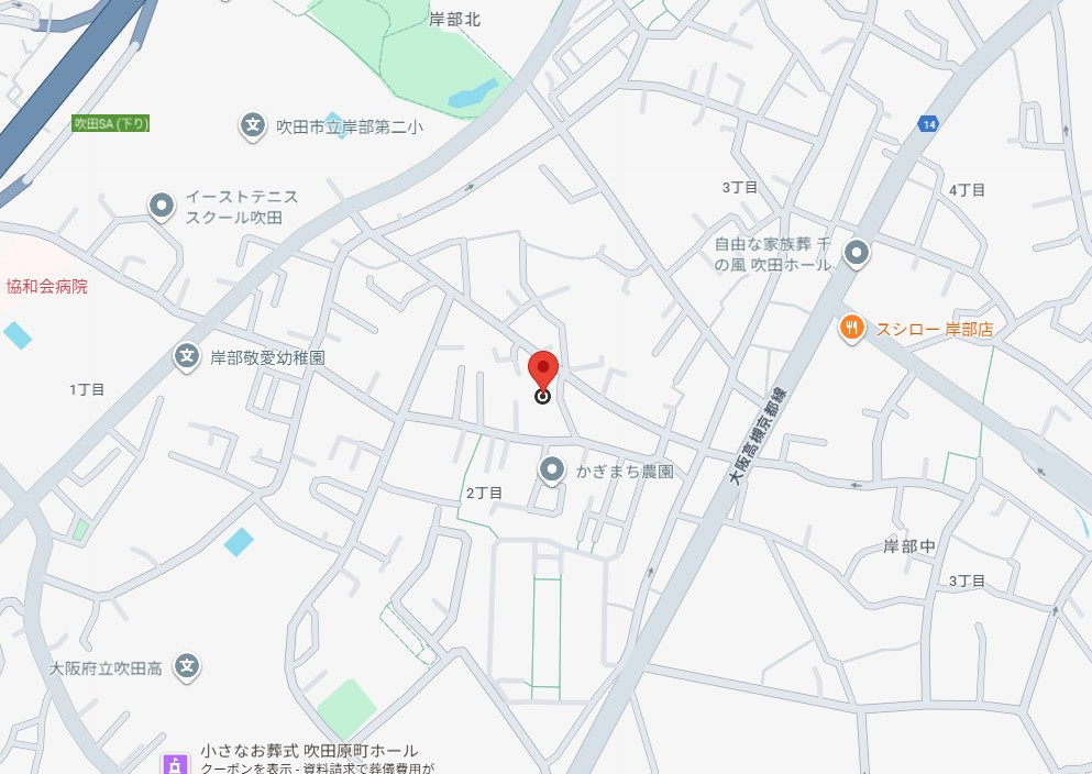 マンションコメットの地図