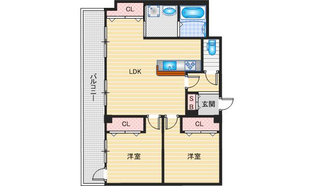 マンションコメットの間取り