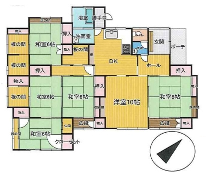 茂原市小林　平家中古戸建の間取り|図面と現況に相違がある場合、現況を優先致します。