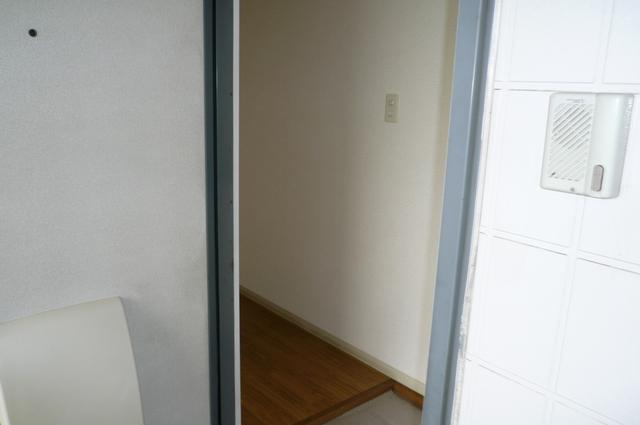 アドザックス・ラフィネＢ号棟の玄関|写真は反転タイプのＡ201号室です