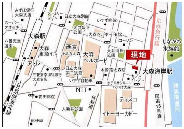 レジデンス大森の地図