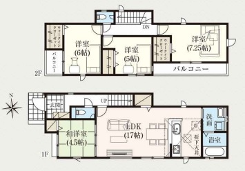 【間取り】 | 陽の光をたっぷりと浴びながら気持ち良く生活が出来ます。夢のマイホーム、夢ではなく実現出来ます！見学・ご相談等、お気軽にご連絡下さい。

