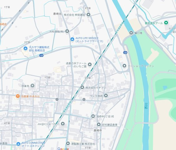 高槻市唐崎中　第1期・第2期　新築一戸建ての地図