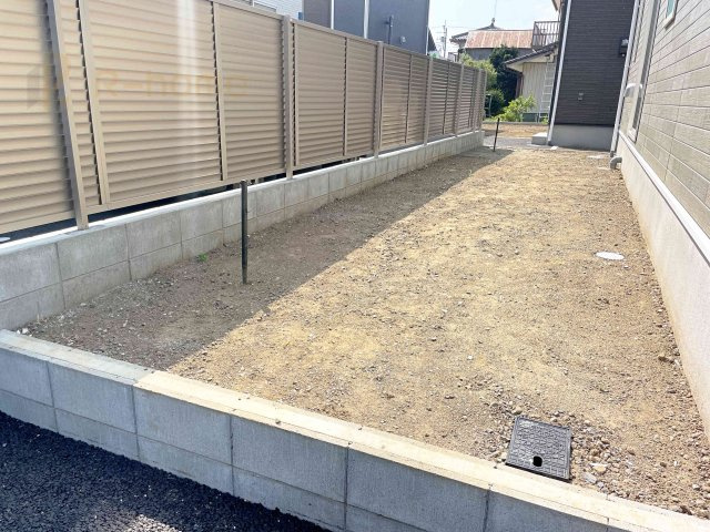 常総市新石下第9　新築戸建て　1号棟の庭|趣味のガーデニングも楽しめるお庭！