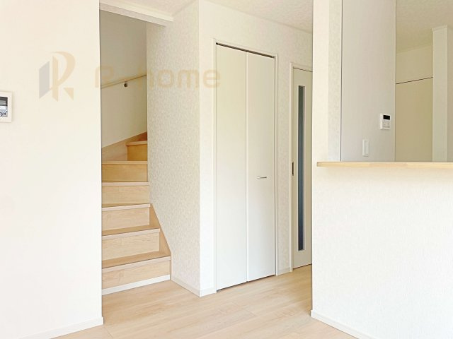 常総市新石下第9　新築戸建て　3号棟の収納|キッチンパントリーとしても活用できる収納！