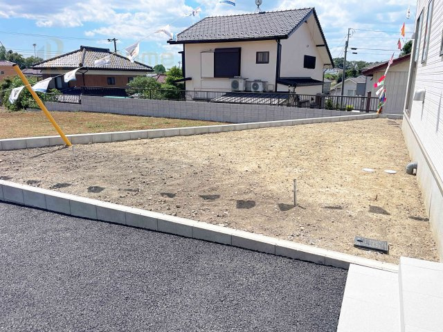 常総市豊岡町第2　新築戸建て　3号棟の庭|広々とした日当たりの良いお庭！