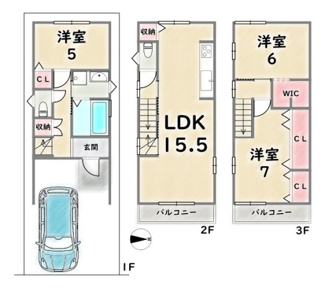 【間取り】 | 右京区太秦中筋町