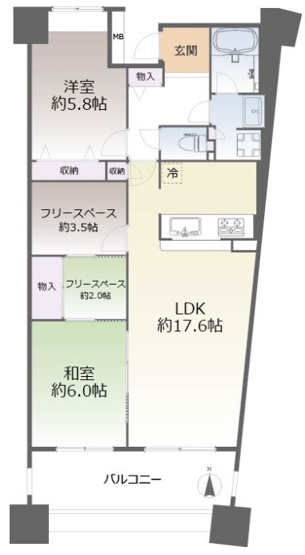 【間取り】 | ヒルトップコートジェームス山