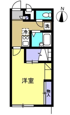 知多郡武豊町字平井　レオパレスM　Ⅱの間取り