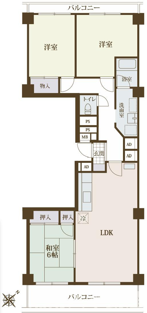 葉山エコーハイツの間取り