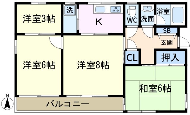 弦巻邸の間取り