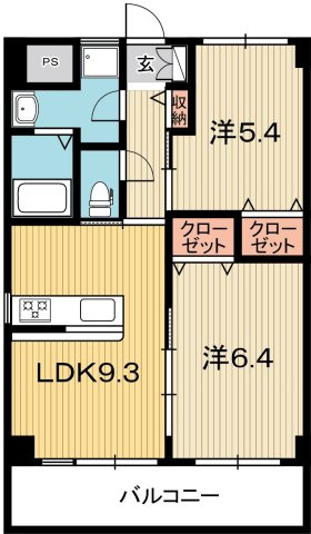 みつばちレジデンスの間取り