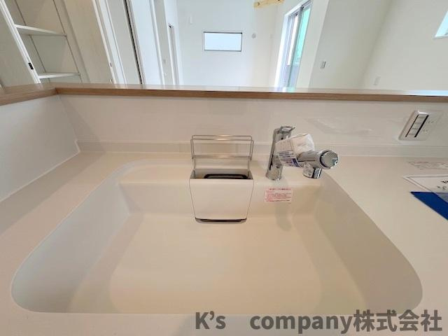 ◎茅ヶ崎市香川5丁目　新築戸建　7号棟のキッチン|キッチンシンク♪