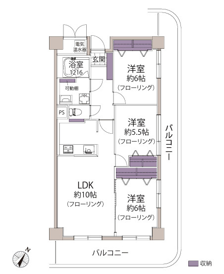 サーパス松島の間取り