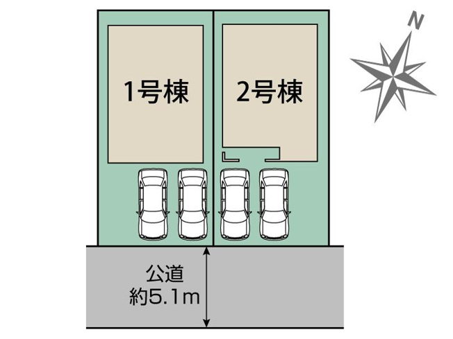 【区画図】 | 知多市八幡深山口　1号棟