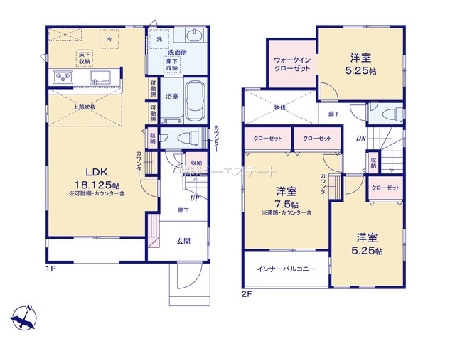 【間取り】 | 知多市八幡深山口　2号棟
