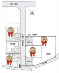 蓮田市御前橋1丁目　新築一戸建て　スマートワンシティ　02の区画図|2号棟
26.1.23撮影済み