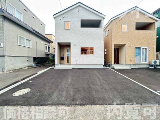 【新築戸建】札幌市手稲区西宮の沢1条5丁目2棟の駐車場|駐車2～3台可