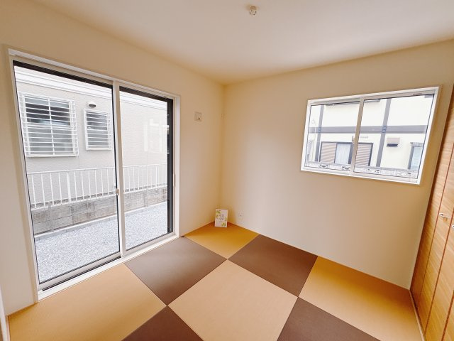 【ブルーミングガーデン】　宇都宮市五代3丁目　限定1邸の収納|〇1階・4.5帖和室〇
収納もございますので、お子様のおもちゃやゲスト用の寝具一式、座布団なども収納可能です☆
※2025年12月撮影