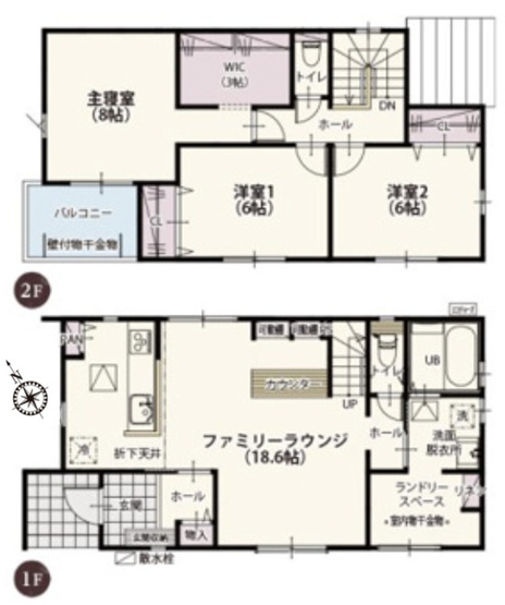 【間取り】 | 鴻巣市松原第4期　ワイウッドコート　新築戸建　全10棟　4号棟