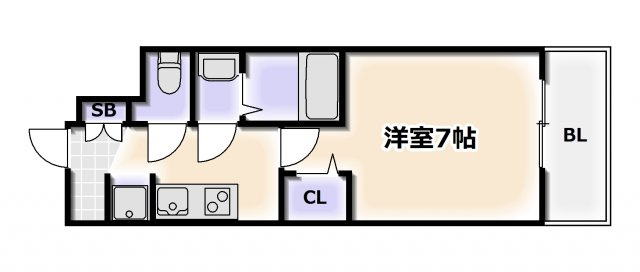 【間取り】 | プレサンス大国町アドロッソ