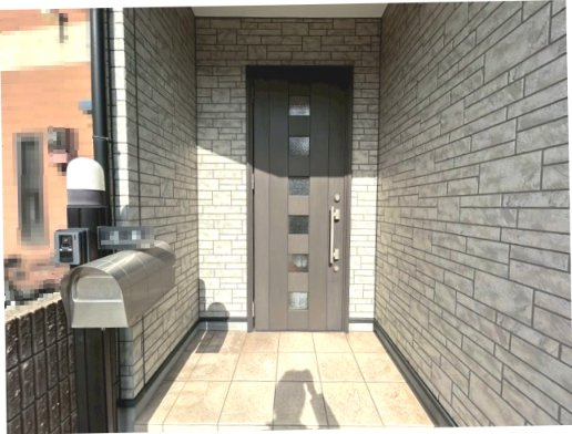 【価格改定】向日市上植野町伴田のその他|グレー基調のモダンな玄関です(^^)/