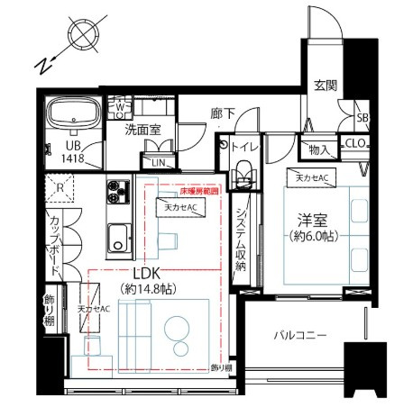 【間取り】 | シティタワー麻布十番