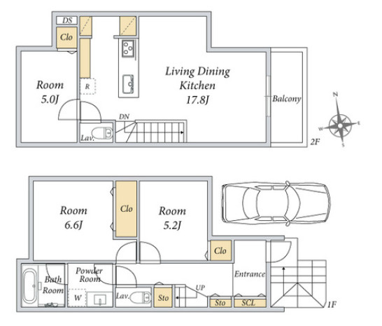 練馬区桜台5丁目　穏やかな住環境　低層エリアの限定2区画の参考プラン|3LDK+パントリー+カースペース　敷地面積 82.34ｍ2　建物面積 82.00ｍ2